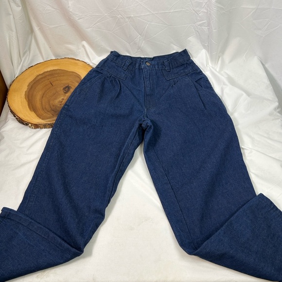 Vintage Zena Classic Blue Jeans High Waisted Mom Jeans pleated front Women’s 8 - Picture 11 of 11